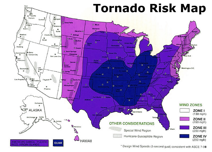 Tornado Risk Map